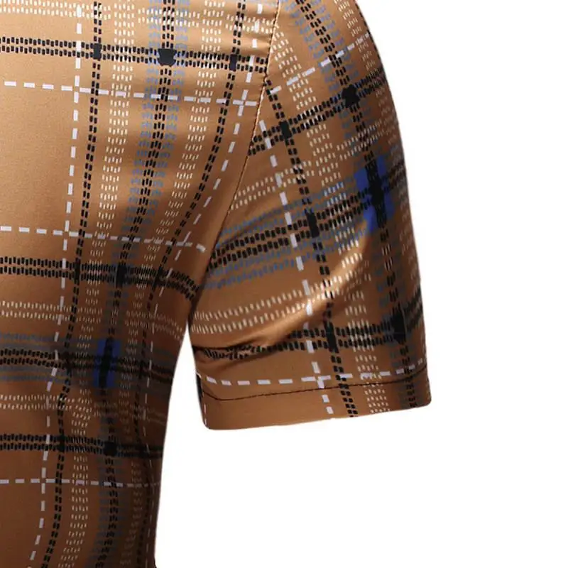 Men's plaid pocket shirt new design men's slim short sleeve dress shirt casual men's shirt Chemise Homme Camisa Social XXXL