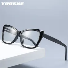 YOOSKE, анти-синий светильник, очки, оправа для женщин, TR90, очки, Прозрачная Оптическая оправа Очки для работы за компьютером, очки с мешочком, ткань