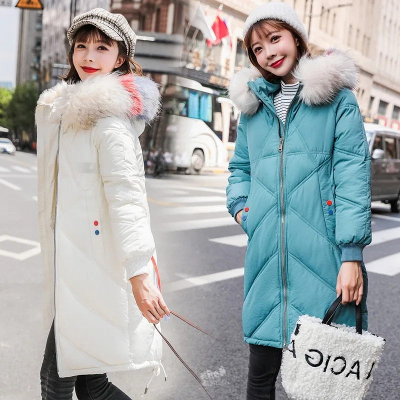 

Winter Very Fairy of Cotton Coat Women's ING Hong Kong Style down Jacket Cotton-padded Clothes Dongdaemun Students Mid-length Sl