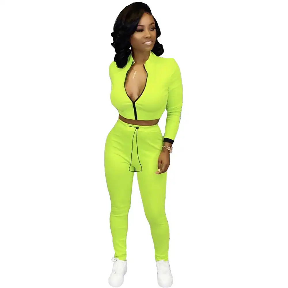 green tracksuit womens