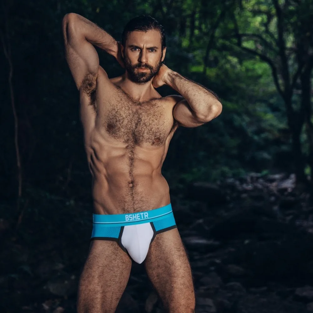 5Pcs Men's swimming briefs sexy men's underpants transparent jersey swimming trunks maillots de bain homme 20J6 (26)