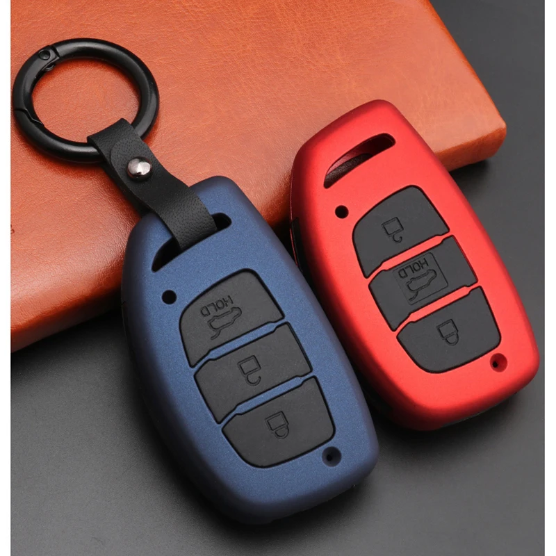 

High Quality Mature Carbon Fiber Matte Car Key Case For Hyundai Elantra Tucson Mistra Verna Sonata IX25 IX35 Interior Accessorie
