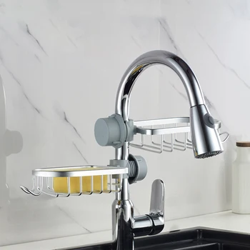 

Faucet Storage Rack Kitchen Drain Sink Sponge Rag Bracket Rack Bathroom Towel Soap Box Organizers Holder Kitchen Accessories