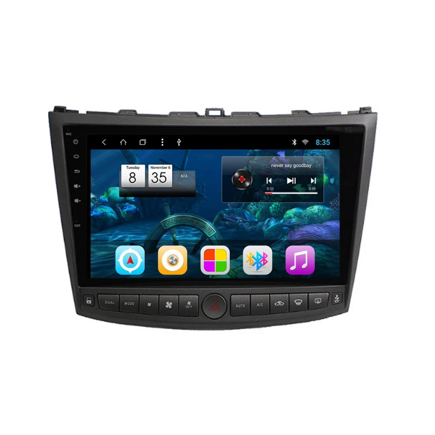 Multimedia player Для Lexus IS250 IS300 IS250 300 2006 2007 2008 2009 2010 2013 Android мультимедийный плеер Автомобильный сенсорный экран gps навигация поддержка - Цвет: Multimedia player