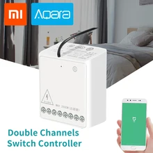 Xiaomi Aqara Wireless Relay Module Two-way Control Security Smart Light Double Channels Switch Controller For Mi Home app IOS Xiaomi Aqara Wireless Relay Module Two-way Control Security Smart Light Double Channels Switch Controller For Mi Home app IOS