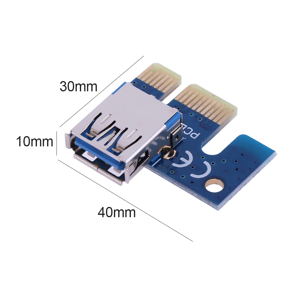 미니 PCI-E 확장 라인 카드 어댑터 USB 3.0 PCI-E 1X  16X 그래픽 확장 케이블 (PC 컴퓨터 확장 케이블 공급 용)