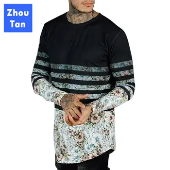 

print men Fashion O neck T shirt long sleeve o-neck men tshirt cool t-shirt male tops men tee shirt Genuine Limited
