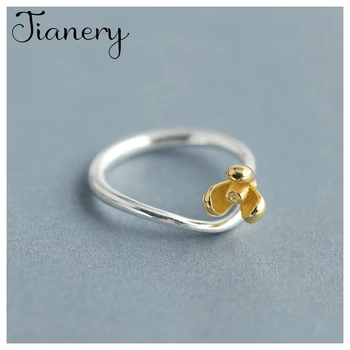 

JIANERY Finger Jewelry 925 Sterling Silver Flowers Rings For Women Men Boho Bohemian Style Wedding Rings