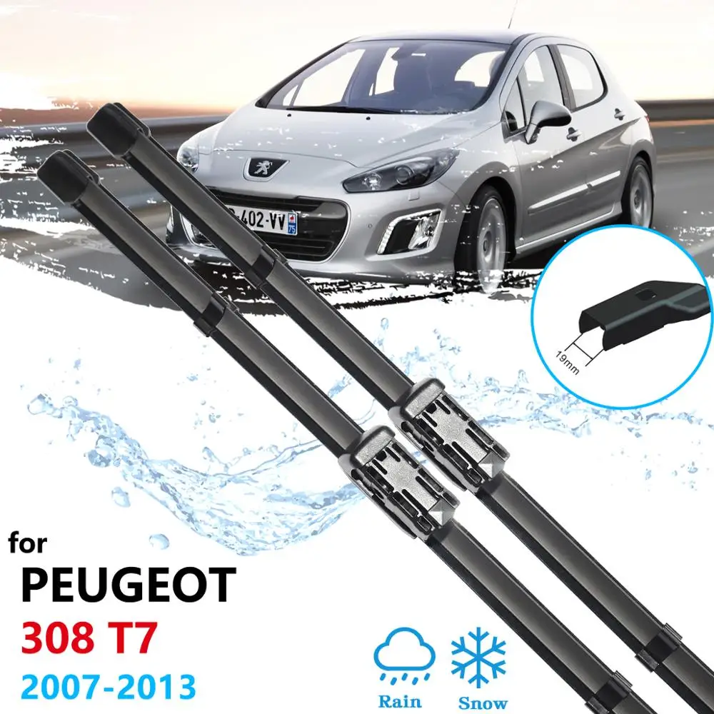 Щетки стеклоочистителя для лобового стекла Peugeot 308 308SW 308CC MK1 T7 2007 ~ 2013 2008 2009 2010 2011 2012