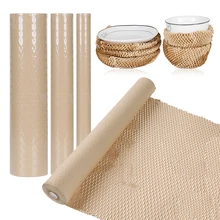 Papier d'emballage cadeau artisanal en nid d'abeille, 5M, pour fleurs, mariage, fête d'anniversaire, artisanat artisanal