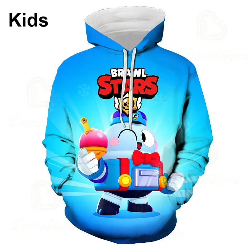 Sudadera con capucha VOID GENE y Star, ropa para niños, Brawlers, Leon, juego de tiro, sudadera 3d, Tops para niños y niñas