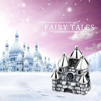 

XiaoJing 925 sterling silver fashion Castle House beads charms for women fit original European bracelets jewelry GIFT Wholesale