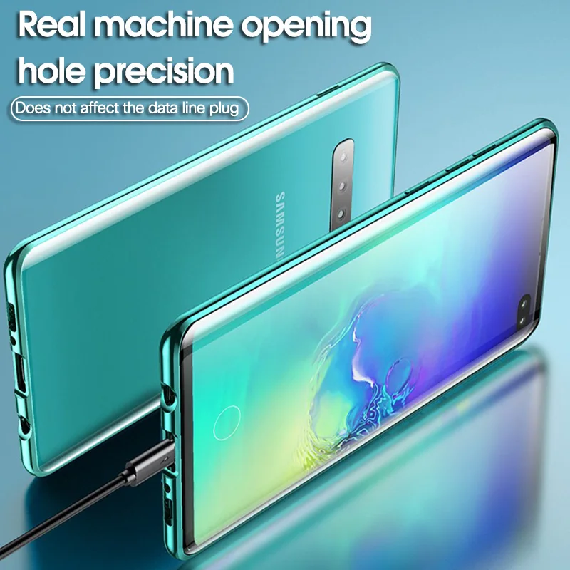 Double-sided Magnetic Full Protect Case For Samsung Galaxy S8 S9 S9Plus S10 S20 S20Plus Note9 Note10 Tempered Glass Back Cover Double-sided Magnetic Full Protect Case For Samsung Galaxy S8 S9 S9Plus S10 S20 S20Plus Note9 Note10 Tempered Glass Back Cover