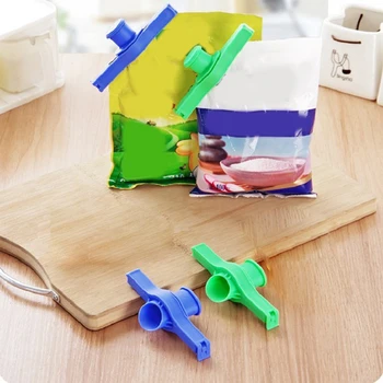 

Sealed Spout Creative Kitchen Supplies Sealing Clip Zero Food Packaging Bag Sealing Clip High Quality Solid Color Durable Clips