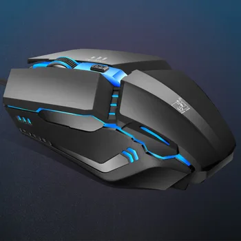 

K3 Laptop Mice Ergonomic Professional 4 Keys High Sensitivity USB Wired Glowing Gaming Mouse ABS Silent 7 Colors Lighting