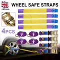 Новый набор 4 шт. автомобильный прицеп транспортер восстановление трещотка сплав колеса безопасный набор ремней фиолетовый для автомобиля ...