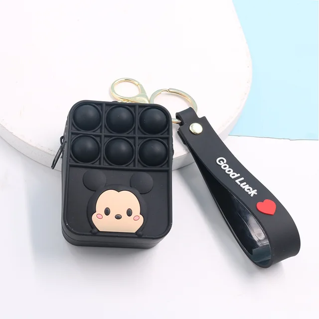 New Popit Mini Money Wallet Fingertip Toys Push Bubble Popite Pendant Bag Hot Sale Adult Decompression Toys Children Anti-Stress new 14