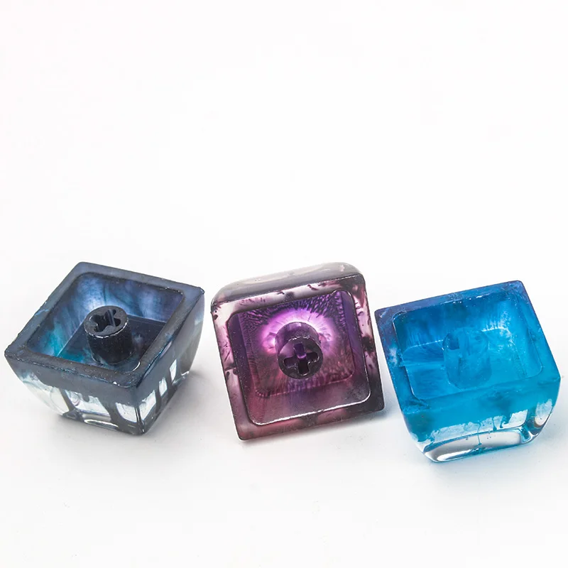 Feito à Mão Adequado para Cereja Personalizado Resina Keycaps Teclado Mecânico Backlit Presente Selva Aquática mx 1pc - Imagem 6