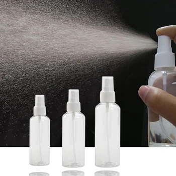 

5Pcs Portable Plastic Refillable Empty Spray Bottle Travel Bottle Cosmetic Container Makeup Bottle Atomizer Professional