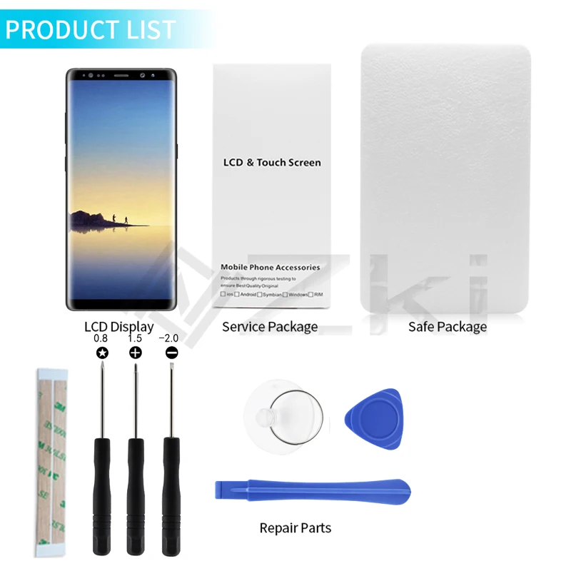 US $49.24 AMOLED N950F LCD For SAMSUNG Galaxy Note 8 Display N9500 Touch Screen Replacement 63 Frame Digitizer Assembly Burn Shadow
