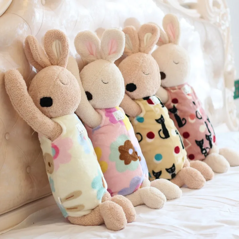 

Meng Sleeping Position Papa Rabbit Pacify Rabbit Doll Pajama Pillow Large Size Plush Toys to Sleep with Doll Women's