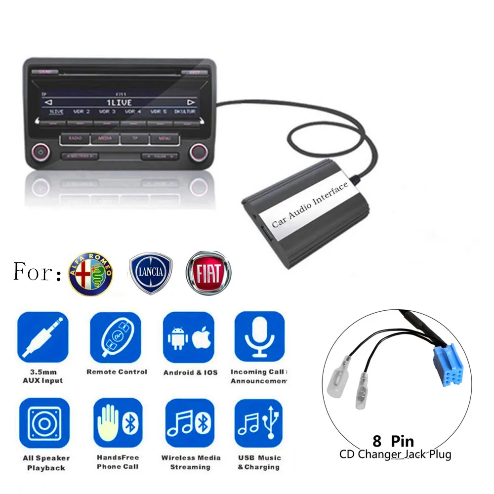 DOXINGYE USB AUX Bluetooth адаптер Автомобильный цифровой музыкальный Cd MP3 плеер для Fiat Alfa Romeo