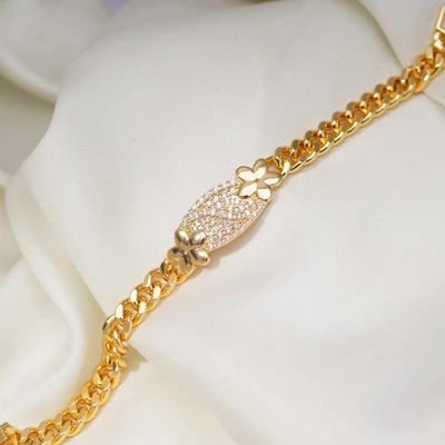 Chain length 18.5cm 24 различных стиля, браслет, звенья цепи, браслеты для женщин и мужчин, кристалл, циркон, позолота, Теннисный Браслет, модное ювелирное изделие - Окраска металла: Chain length 18.5cm