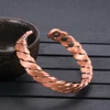 Vinterly Magnetic Pure Copper Bracelets Vintage Twisted Open Cuff Adjustable Bangle Health Energy High Magnet  Jewelry for Women 1