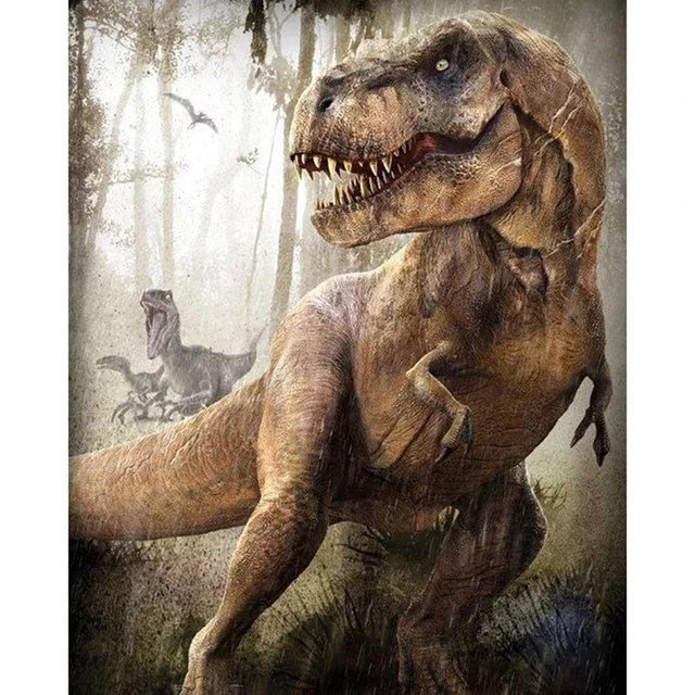 Full Diamond Painting Dinosaur  Diamond Painting Dinosaur Wall