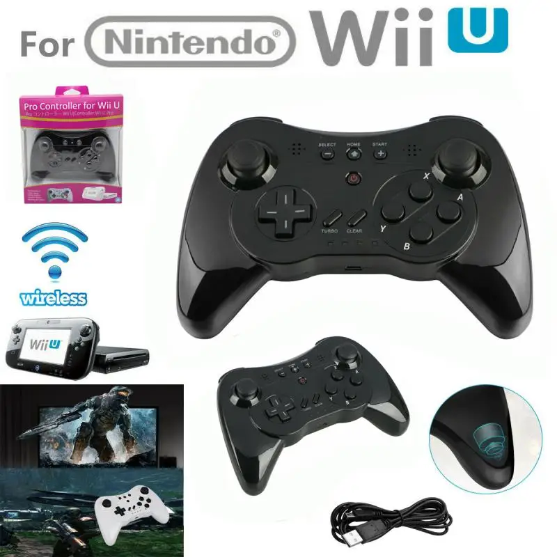 Mando inalámbrico clásico Pro para Wii U Pro, mando con Cable USB, mando  inalámbrico para Wii U|Mandos para videojuegos| - AliExpress