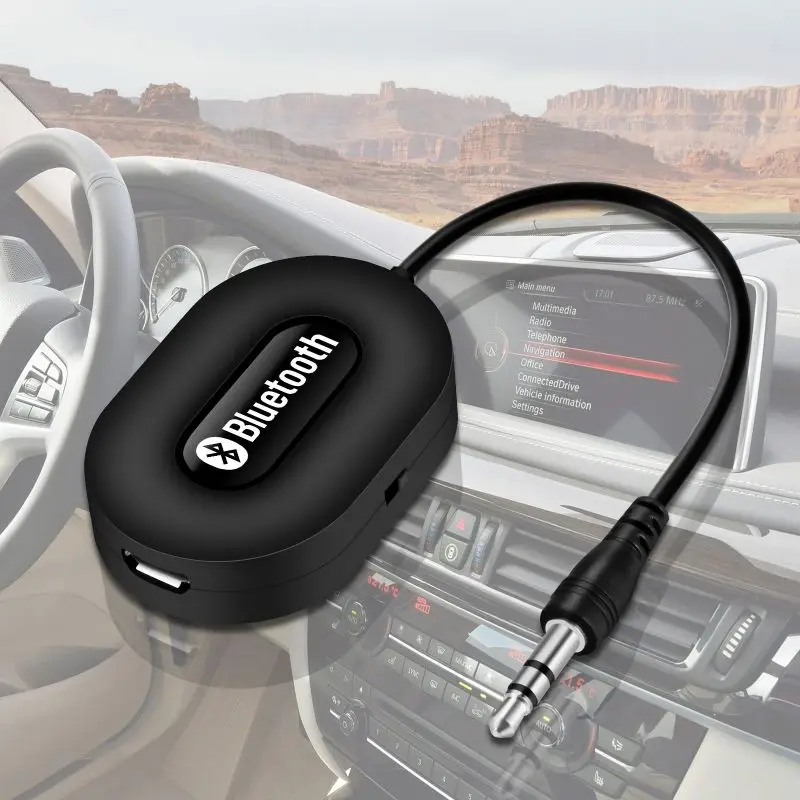 AUX Стерео Bluetooth адаптер автомобильный bluetooth-приемник BM-E9 громкой связи