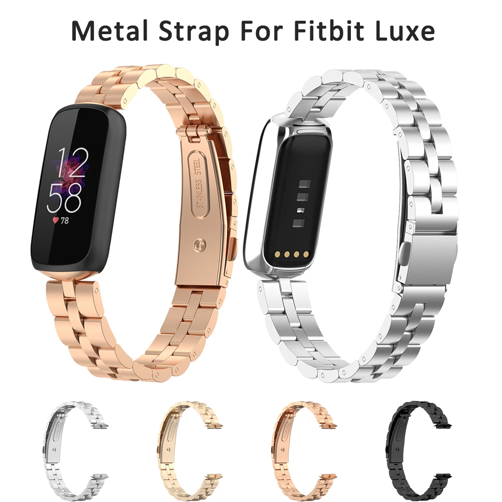 Metal Band For Fitbit Luxe Bracelet Strap Stainless Steel Wristband luxe Special Edition Smart Watch | Электроника