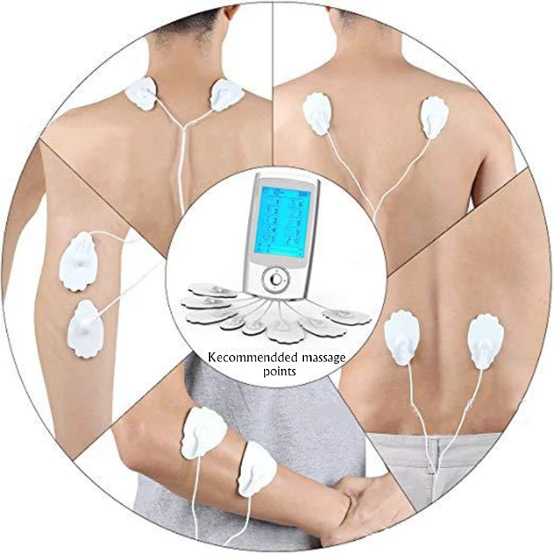

Muscle Stimulate Tens Pads Acupuncture Electrostimulation Relaxation Meridian Therapy Multifunctional Electronic Pulse Massager