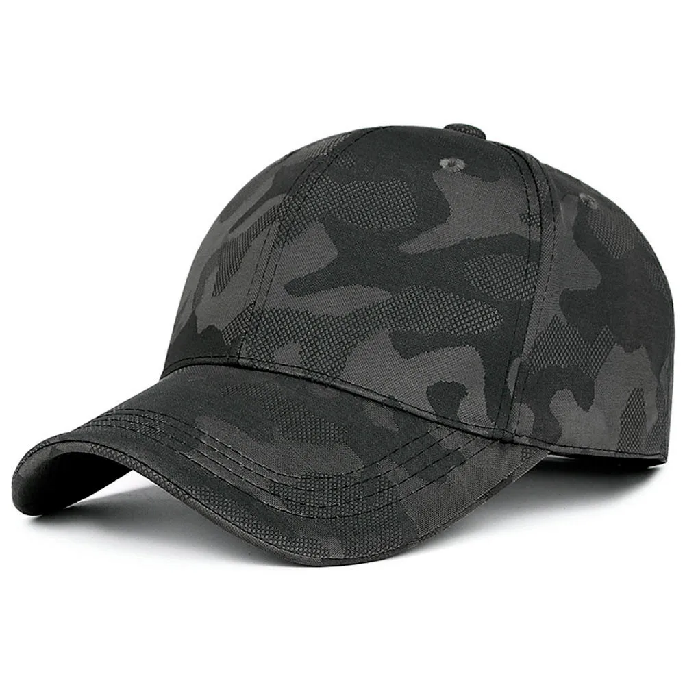 New Fashion Adjustable Baseball Cap Unisex  Camouflage Camo Black Cap Casquette Hat  Men Women Casual Desert Hat