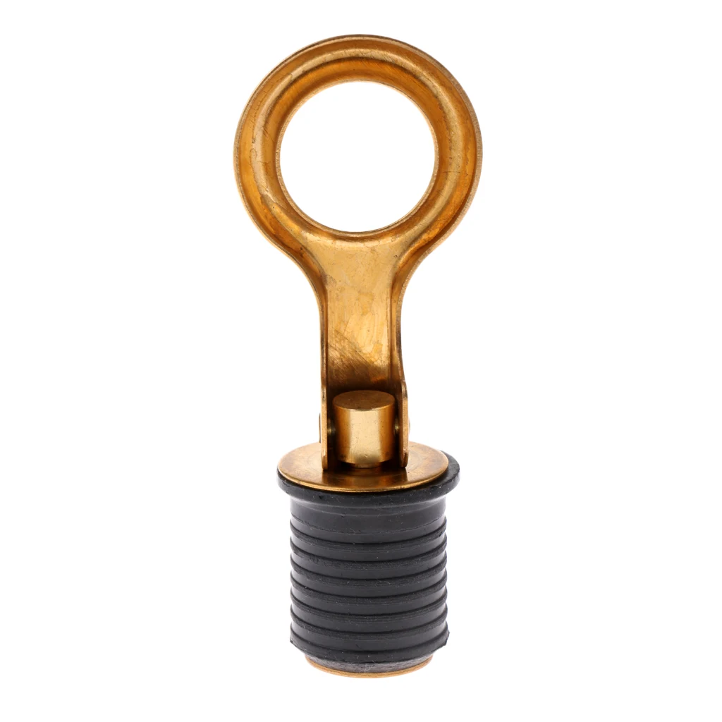 4 Pieces Brass Snap Flip Style Boat Bailer Livewell Hull Drain Plug Fittings