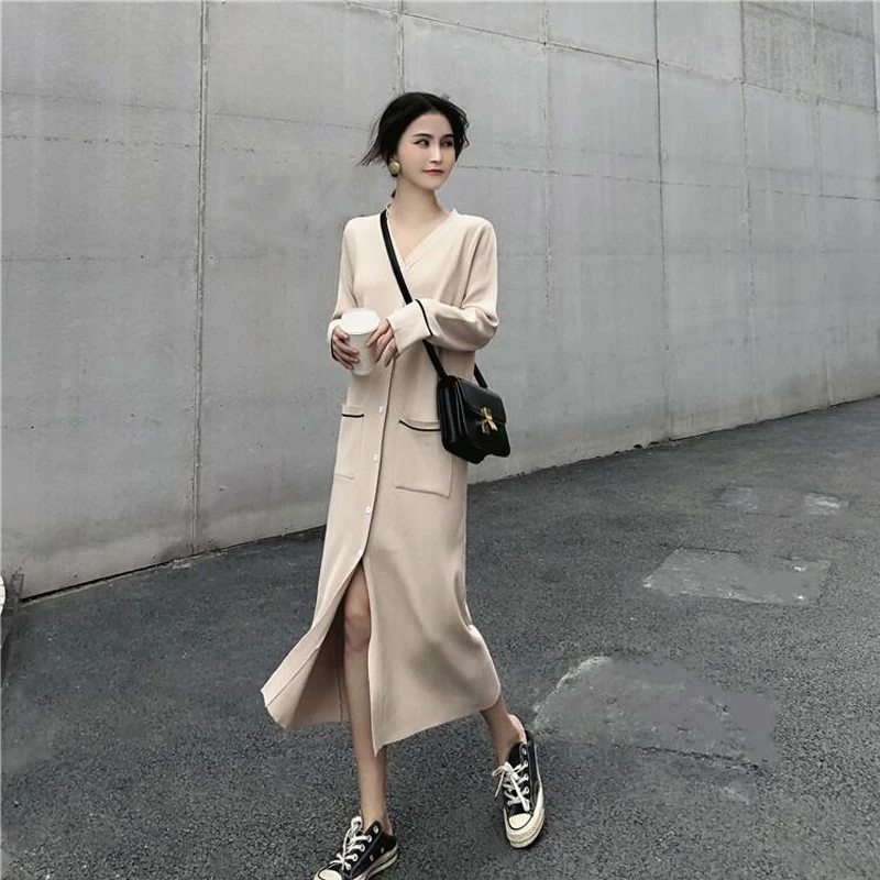 #^Special Price Cashmere sweater women's new V-neck cardigan cashmere knit cardigan color matching slim long-sleeved jacket women's clothing