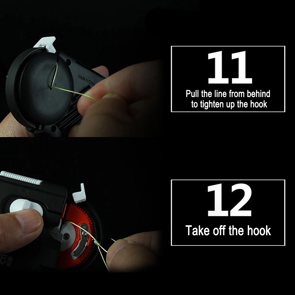 Electric Fishing Hook Line Tier Automatic Fish Line Knot Tie Binding Device Portable Auto Tie Binding Device