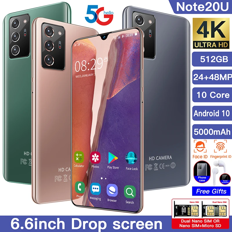 Global Version Galay Note20U Smartphone 12GB 512GB