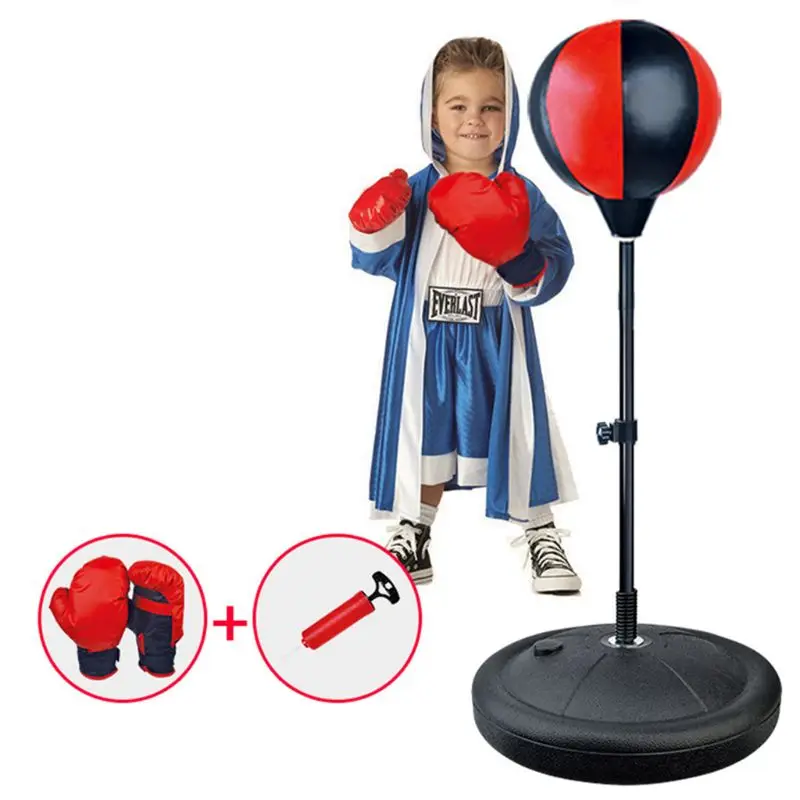 Details about   Adult Kids Punching Ball Bag Boxing Punch Exercise Gift Gloves Sports With P7E6 