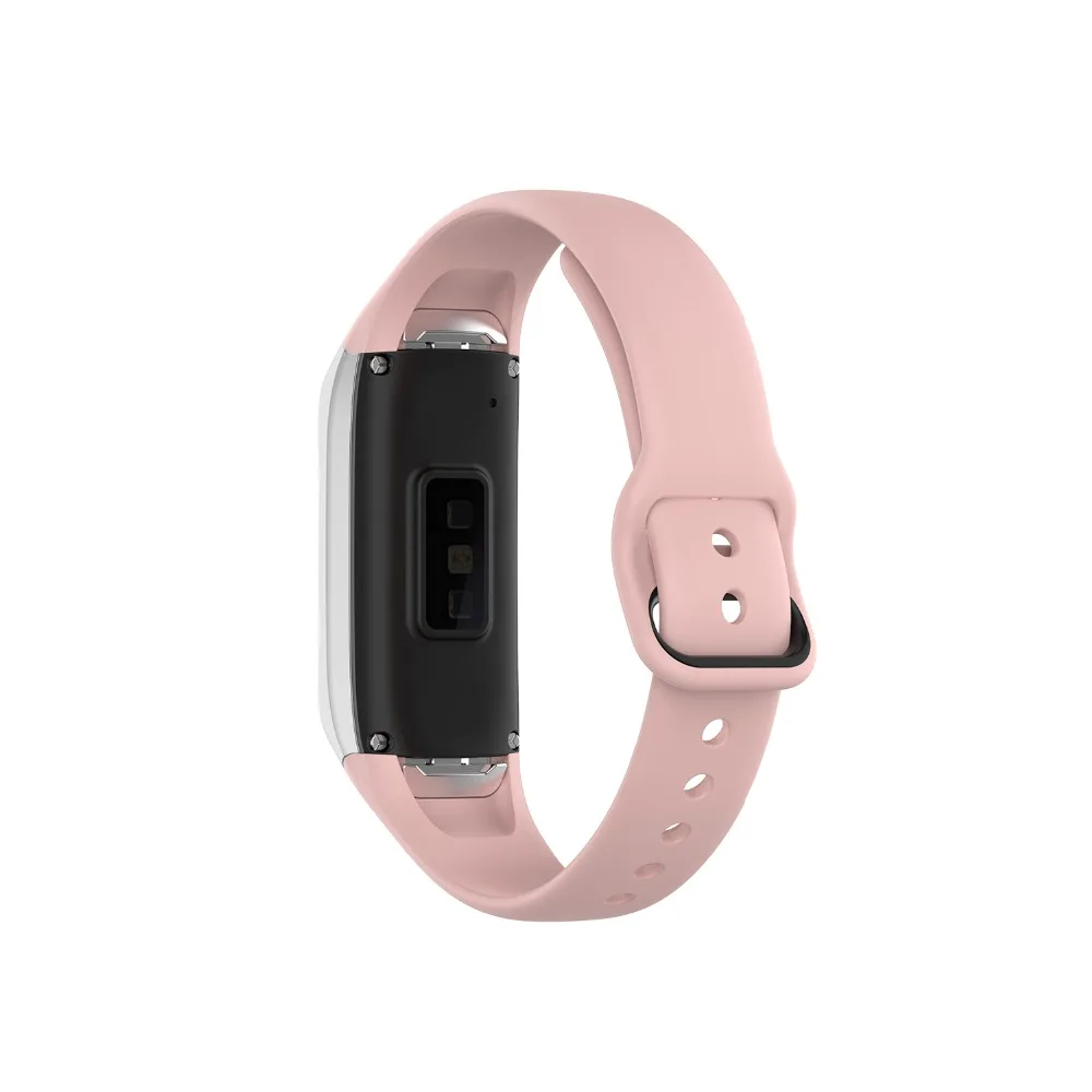 Из нержавеющей стали разъем спортивный браслет ремешок для samsung Galaxy Fit SM-R370 SM R370 силиконовый Смарт Браслет ремешок для часов