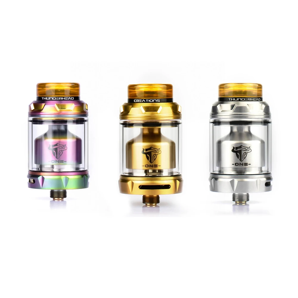 

Original THC Tauren ONE RTA 2ml/4.5ml Bubble Tube e cigarette tank 3D honeycomb airflow Single Coil Vape Vaporizer vs Zeus X