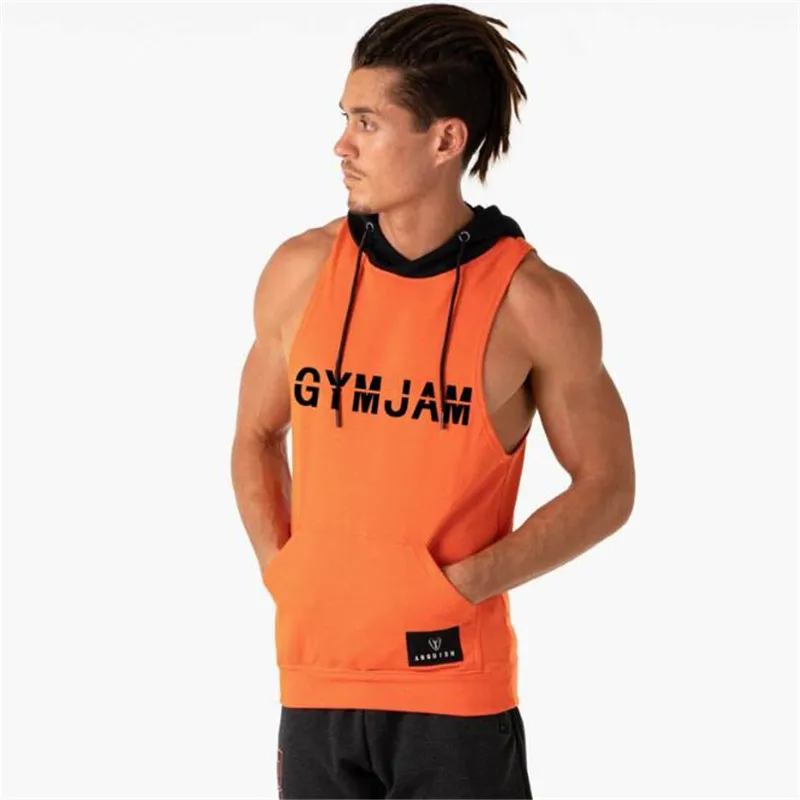 

New fashion cotton men sleeveless shirts tank top men Fitness shirt mens singlet Bodybuilding workout gyms vest fitness