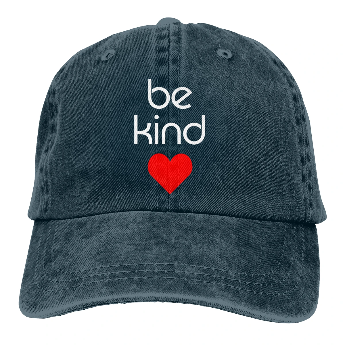 Be kind Casquette черные унисекс Мужские Женские джинсовые бейсболка с ремешком кепки регулируемые Гольф папа шляпа