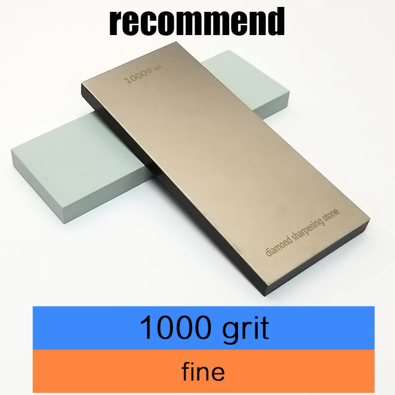 80-3000 сильная Рекомендуемая Алмазная точилка для ножей Система заточки камня Алмазный точильный камень кухонные инструменты для ножей - Цвет: fine 1000 grit recom