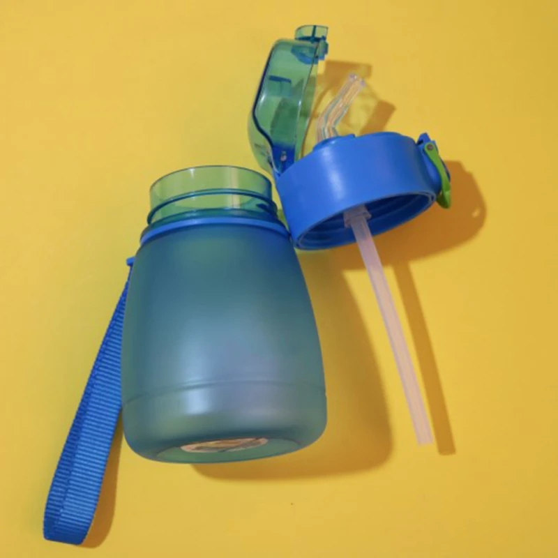 320 мл пластиковая бутылка для воды с ремешком, бутылка для напитков с креативным мультяшным копом, спортивные бутылки для напитков, подарки для детей