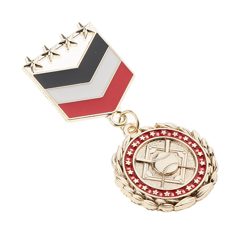 Vintage Star Medal Badge Pendant Costume Uniform Costume Military Men Women Party Brooch Pin
