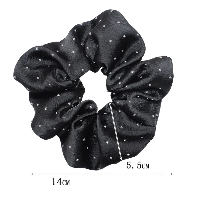 Large Scrunchies Retro Satin Hair Ties Elastic Hair Band Women Girs Ponytail Holder Fashion Hair Ropes Headband Hair Accessories types of hair clips