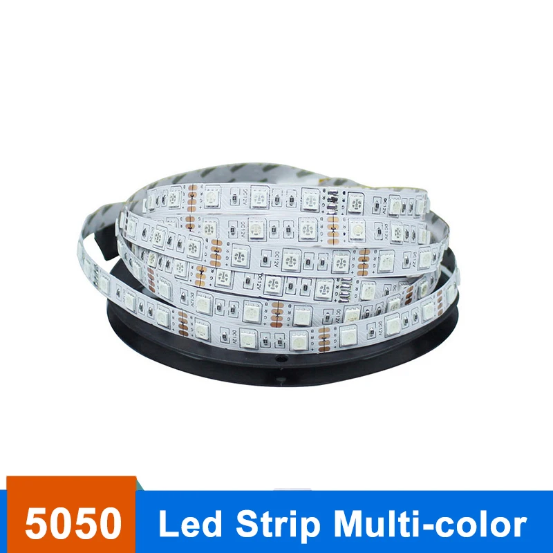 5m LED Strip 5050 Flexible Strip LED Light Tape RGB Warm wihte red green blue DC 12v for home lighting