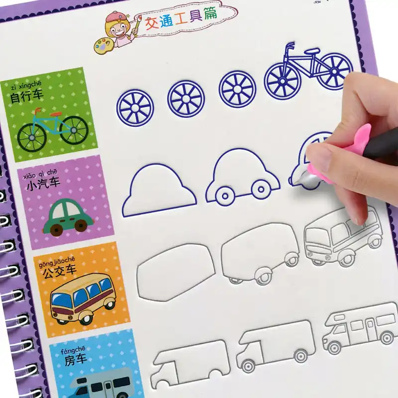 Reusable Children S Drawing Books Baby Learning Painting Writing Copybook For Calligraphy Art Supplies Practice Book For Kids Education Teaching Aliexpress calligraphy art supplies practice book