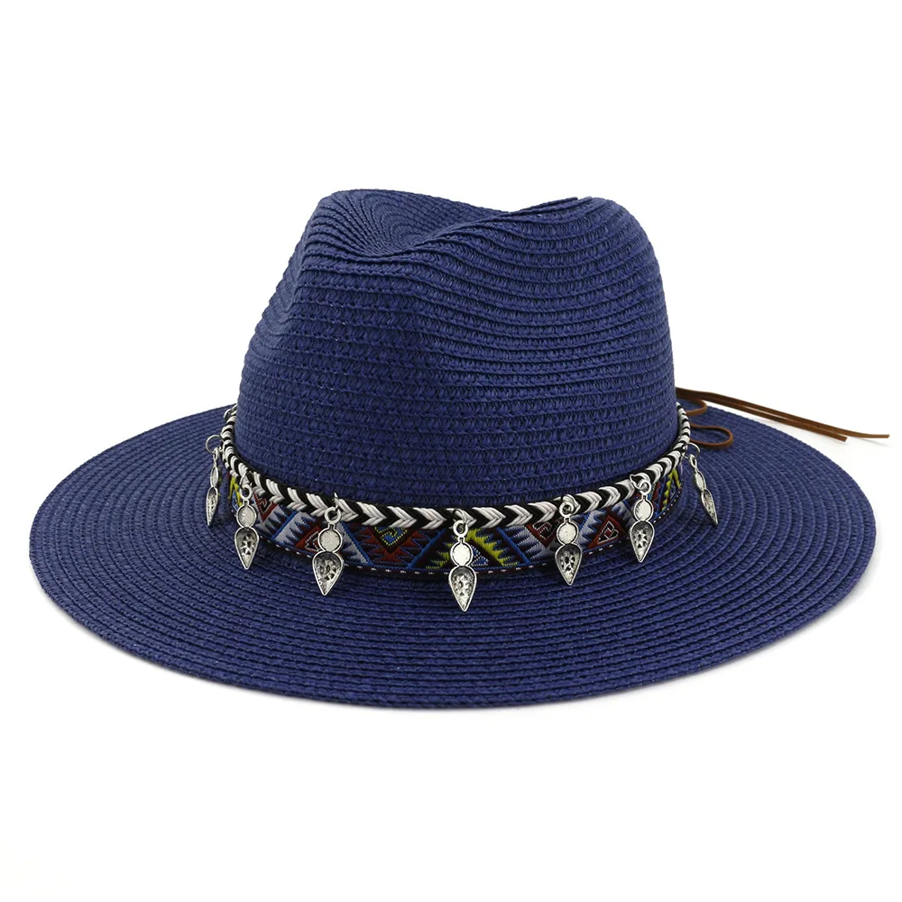 Женская шляпа от солнца на заказ, летняя шляпа, индивидуальная вышивка, логотип, соломенная шляпа, пляжная шляпа, женские кепки HA116
